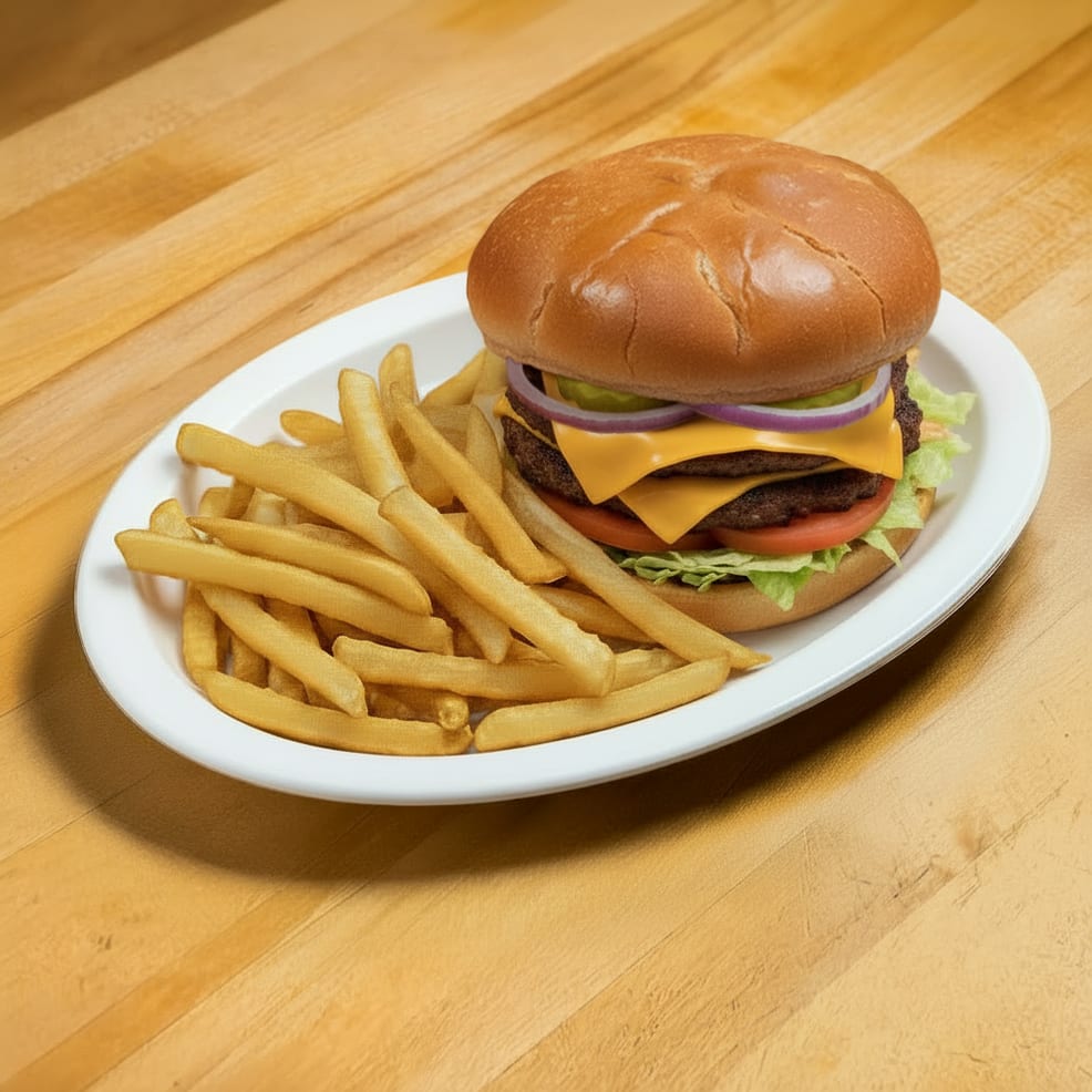 Double Lamb Burger.