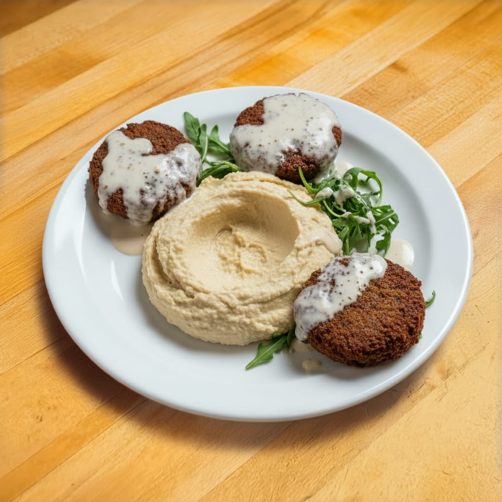 Side Falafel & Hummus.