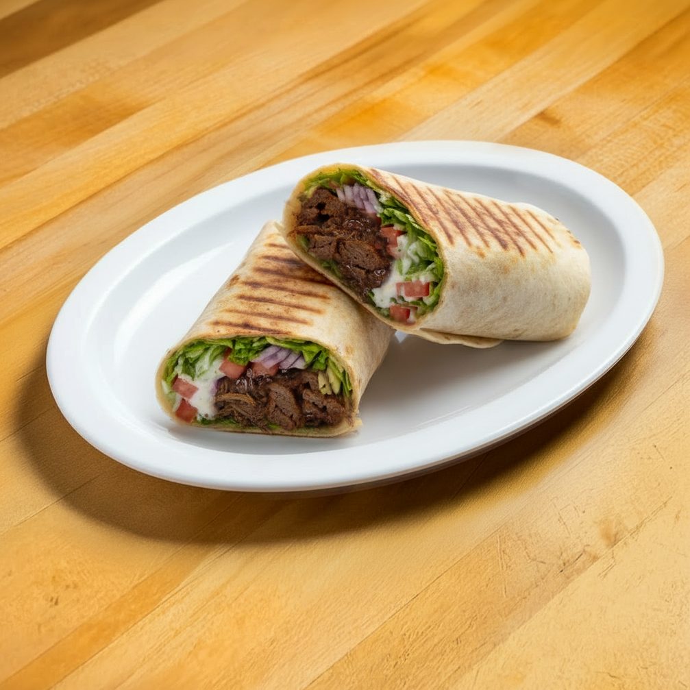 Beef Shawarma Wrap.