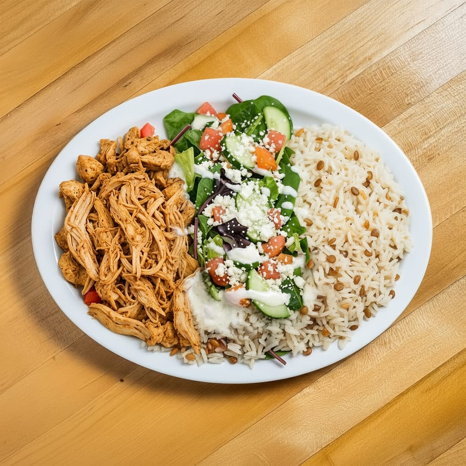 Chicken Shawarma Plate.