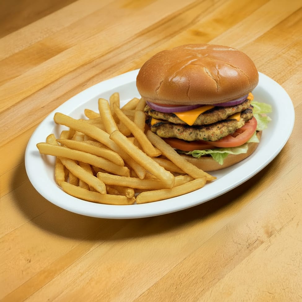 Double Chicken Burger.