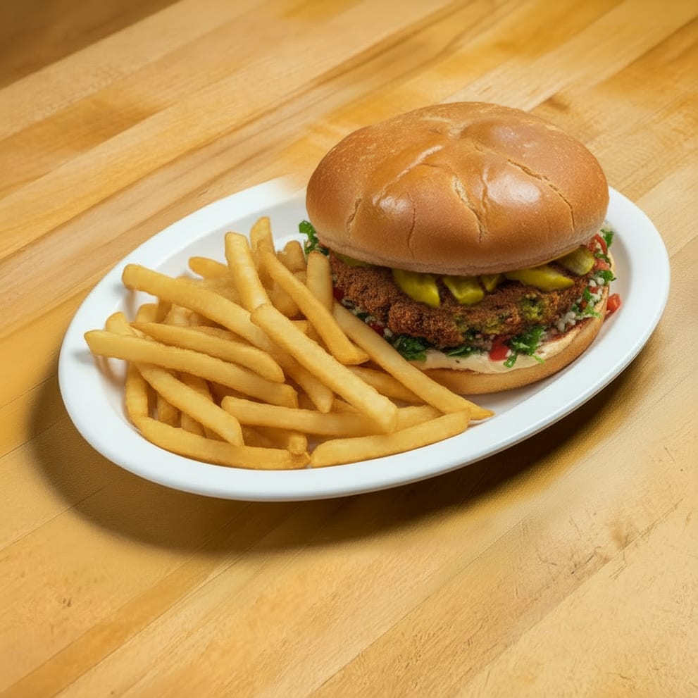 Falafel Burger.